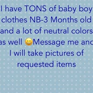 NEWBORN-6 months clothing items!